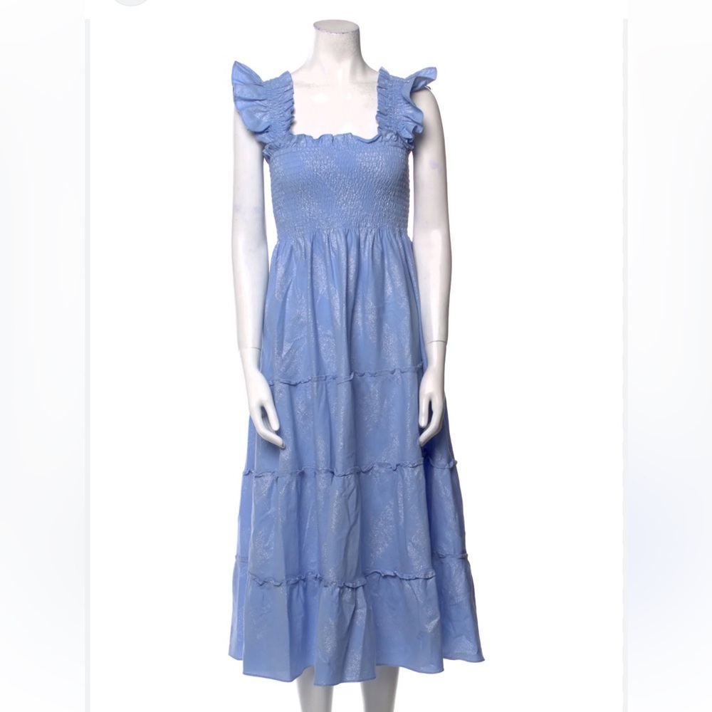 Hill House Nap Dress Light Blue Sparkle